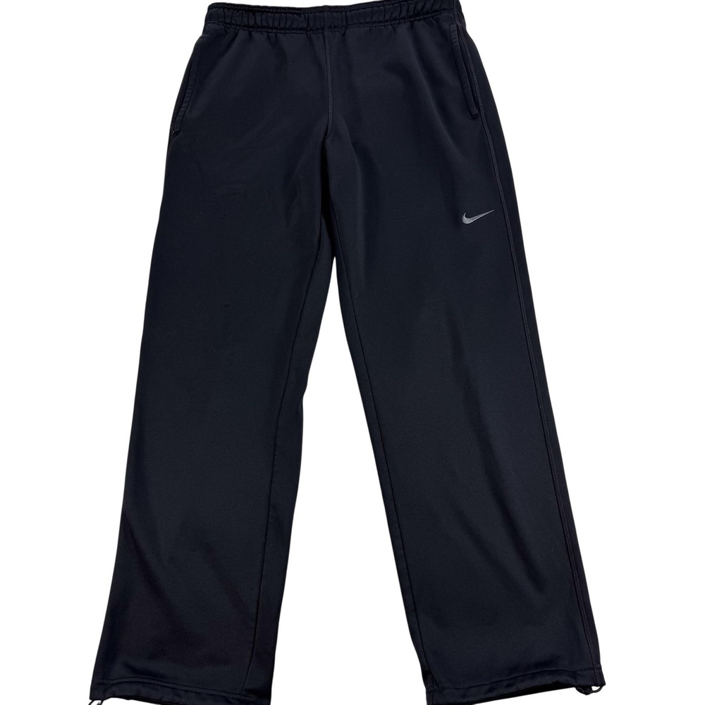 Nike Therma-FIT Pants Mens Medium Black Fleece Track Athletic 33x30 378431-G10
